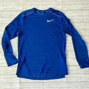 Nike men’s long sleeve crew neck moisture wicking pullover jersey shirt